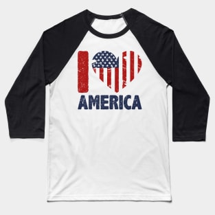 American independence day flag design Baseball T-Shirt